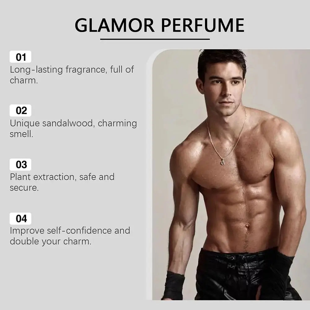 Men's Body Fragrance Spray,Long Lasting Enhance Attractiveness & Confidence Portable Dating Fragrance Body Spray, Rich Layered
