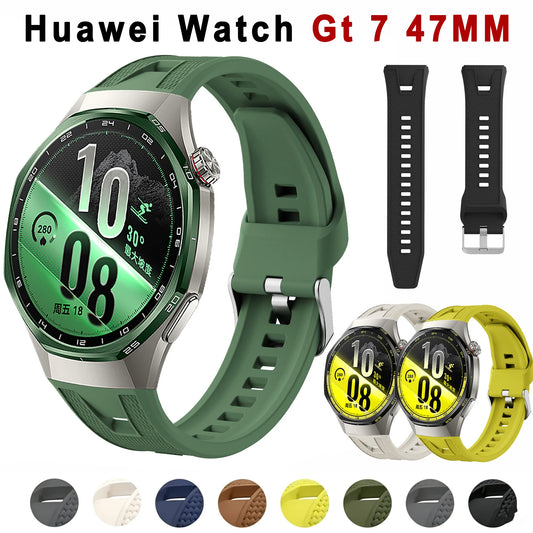 Original 1:1 Strap For Huawei Watch GT 7 Pro 46mm No Gaps Sport Silicone Breathable Bracelet Correa HUAWEI Watch GT 6 Pro Band