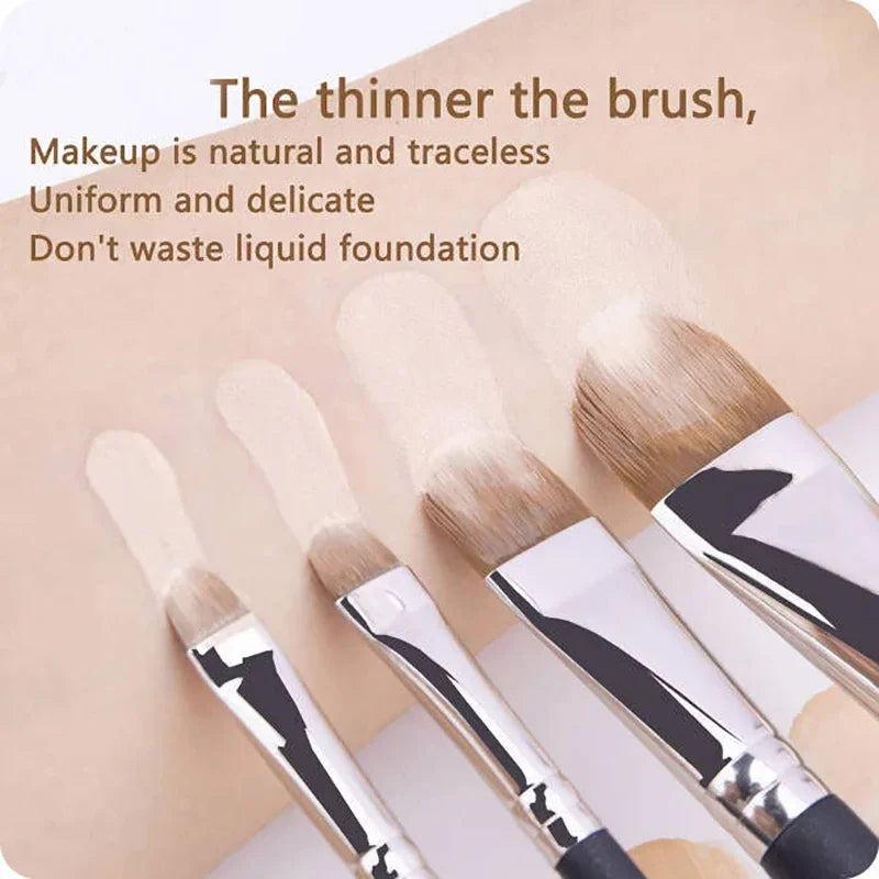 1/4pcs Upgraded Ultra-thin Foundation Concealer Makeup Brush Professional Liquid Foundation Cream Concealer Make-up Tool