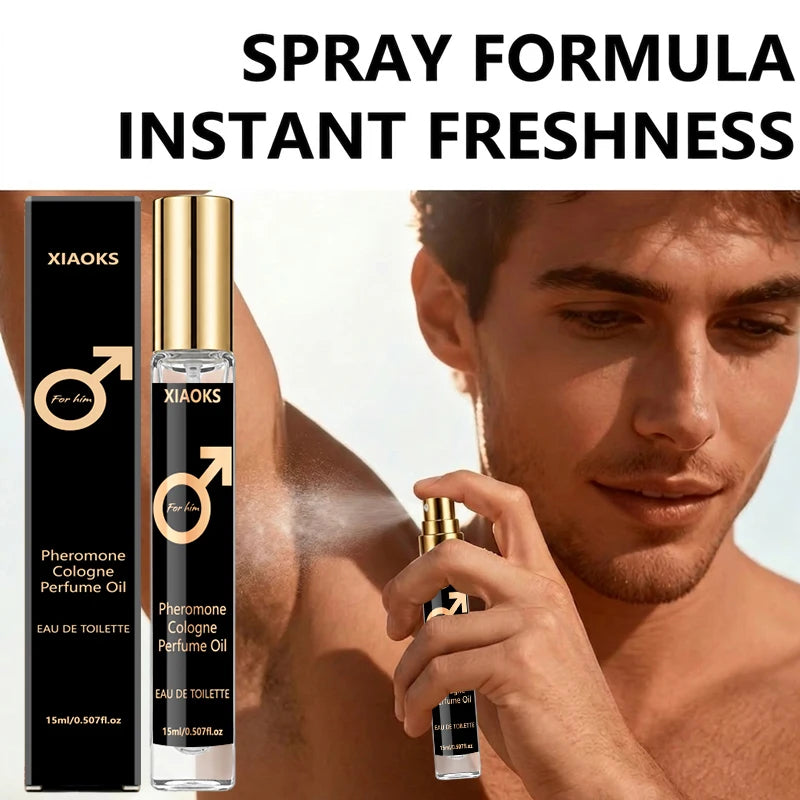 Men's Cologne Spray, Alcohol-Free, Fresh and Natural, Pseudo-Body Scent, Compact and Portable, Suitable for Daily Use, Sports, Commuting, Dating, Parties, Niche Quality Fragrance, Creative Gift for Boyfriend, Boys' Birthday, Holiday