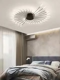 Modern Living Room LED Ceiling Lamps Nordic Bedroom LED Ceiling Lights Minimalism Gold Black Spiral Art Chandelier Light Fixture