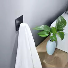 2pc/4pc bathroom clothes hooks, adhesive wall hooks, stainless steel towel racks, bathroom kitchen hardware, multi-purpose hooks