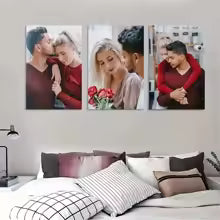 3pcs Custom printing canvas from your photos, wedding, birthday posters, wall art decorate, pet home décor, commemorative gifts