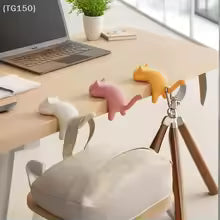 Travel & Home Décor Bag Hook - Cute Portable Cat Design Hanger for Desk, Table, Backpack Organization