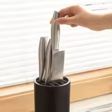 Multi-functional Knife Storage Stand Holder Inserted Kitchen Organizer For Chef Cleaver Scissors Fruit Knives Space Saving Rack
