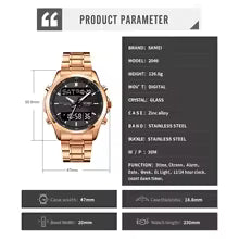 Skmei Mens Back Light Sport Watch Waterproof Alarm Clock Relog Masculine 3 Time Countdown Timer Digital Wristwatches 2049