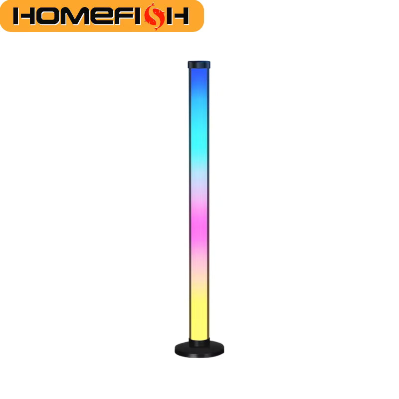 HOMEFISH Smart LED Floor Lamp RGB Remote APP Control Music Sync Corner Lighting Timer Modern Mood Standing Lamp for Living Room