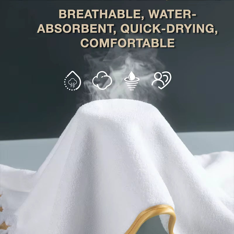 8pcs Luxury Hotel High Quality Cotton Bath Towel Set, Including Soft Absorbent Quick-Drying Set, Suitable for Bathroom