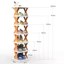 Stackable Shoe Rack Multi Layer Shoes Storage Organizer Removable Space Saving Shoes Shelf Plastic Shoes Cabinets Home Supplies