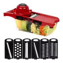 6 Blades Slicer Cooking Tool Sets Fruit Cutter Kitchen Gadget Vegetable Mandoline Slicer Grater Multi-function