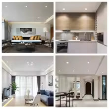 Smart Ceiling Lamp Indoor Round Recessed Spot LED APP Control 10W 15W RGBCW Color Changing Dimmable Ceiling Light