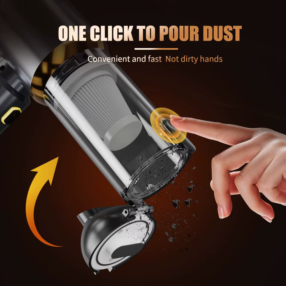 Car Vacuum Cleaner Strong Suction Cordless Wireless Cleaner Handheld Portable Vacuum Cleaner Cleaning Machine