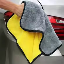 1/10pcs Microfiber Towels Thicken Car Cleaning Towels Soft Drying Cloth Washing Towels Double Layer Clean Rags Car Accessories