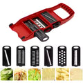 6 Blades Slicer Cooking Tool Sets Fruit Cutter Kitchen Gadget Vegetable Mandoline Slicer Grater Multi-function