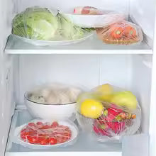 Food-Grade Disposable Plastic Wrap Stretch Film For Food Storage Universal Fresh-Keeping Bag For Plates Fruits