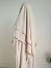 Eid Abaya Dress for Woman 2 Piece Set +Long Khimar Niqab Ramadan Women Prayer Party Arabic Robe Caftan Vestido Kaftan