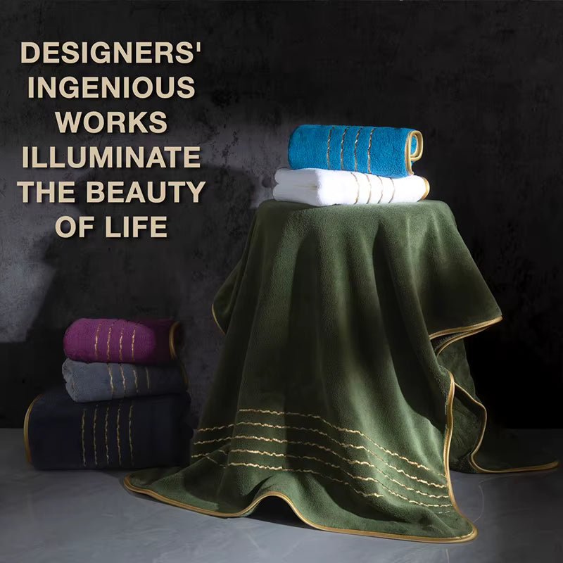 8pcs Luxury Hotel High Quality Cotton Bath Towel Set, Including Soft Absorbent Quick-Drying Set, Suitable for Bathroom