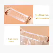 Food-Grade Disposable Plastic Wrap Stretch Film For Food Storage Universal Fresh-Keeping Bag For Plates Fruits
